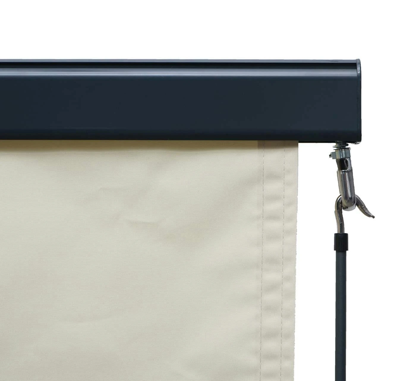 Vertikalmarkise HWC-F42, Senkrechtmarkise Sichtschutz Außenrollo Rollo, UV-Schutz 50 Stoff ~ 250x180cm, Creme-beige 8 Vertikalmarkise HWC-F42, Senkrechtmarkise Sichtschutz Außenrollo Rollo, UV-Schutz 50 Stoff ~ 250x180cm, Creme-beige – Bild 6