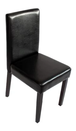 4er-Set Esszimmerstuhl Stuhl Küchenstuhl Littau ~ Kunstleder, Schwarz Dunkle Beine -Wohnmöbel 460505fe a6b6 4a66 a6b1 ae82eb2b355f