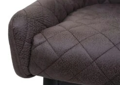 Esszimmerstuhl HWC-H79, Lounge-Stuhl Küchenstuhl, Höhenverstellbar Drehbar Vintage Metall ~ Stoff/Textil Dunkelgrau -Wohnmöbel 4639ecd5 fa68 418e a084 c84b4717c65e