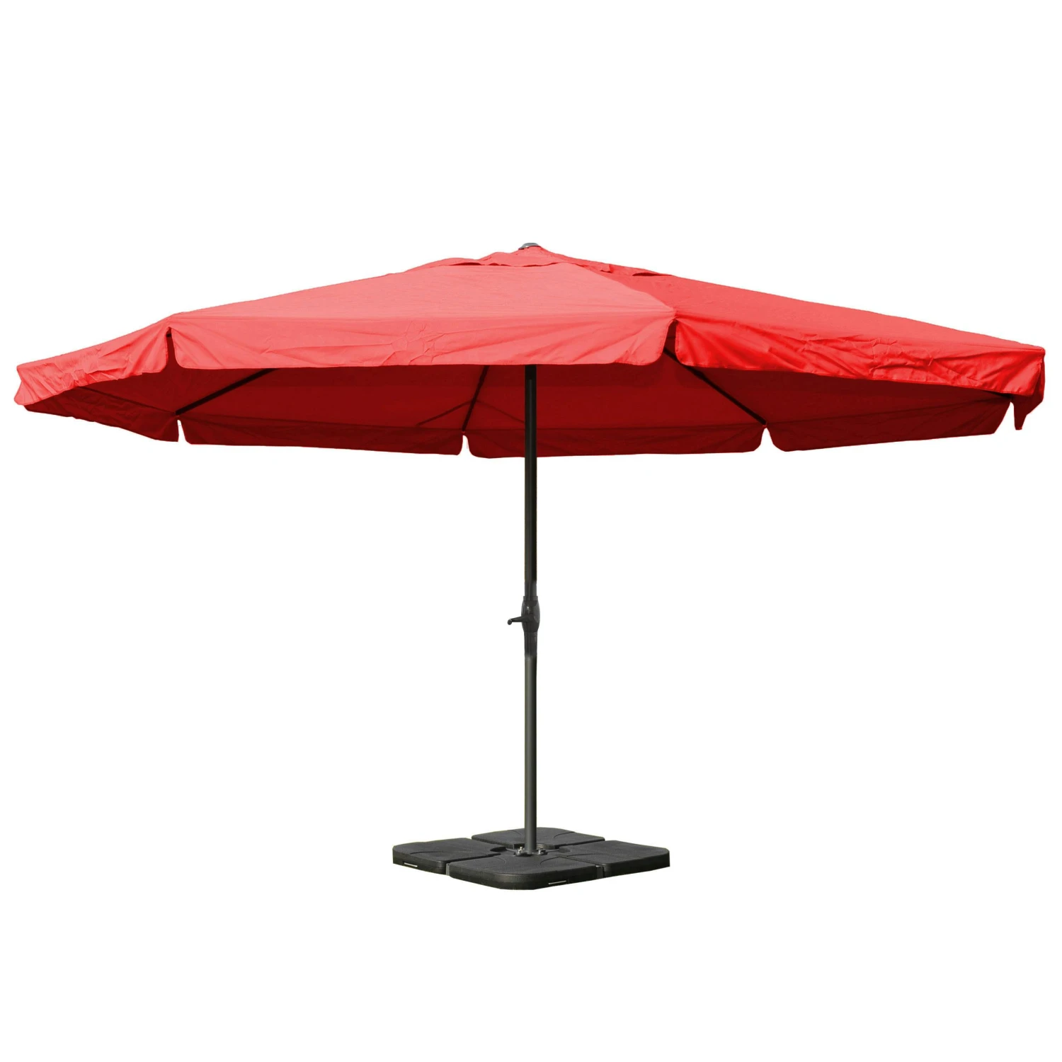 Sonnenschirm Meran Pro, Gastronomie Marktschirm Mit Volant Ø 5m Polyester/Alu 28kg ~ Bordeaux Mit Ständer 3 Sonnenschirm Meran Pro, Gastronomie Marktschirm Mit Volant Ø 5m Polyester/Alu 28kg ~ Bordeaux Mit Ständer