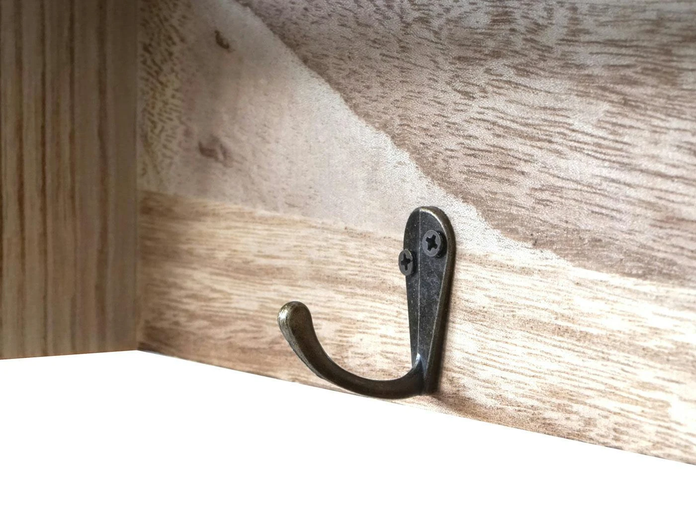 Garderobe HWC-C49, Wandgarderobe Wandregal, Vintage Mit 5 Schubladen 32x65x13cm ~ Natur 9 Garderobe HWC-C49, Wandgarderobe Wandregal, Vintage Mit 5 Schubladen 32x65x13cm ~ Natur – Bild 7