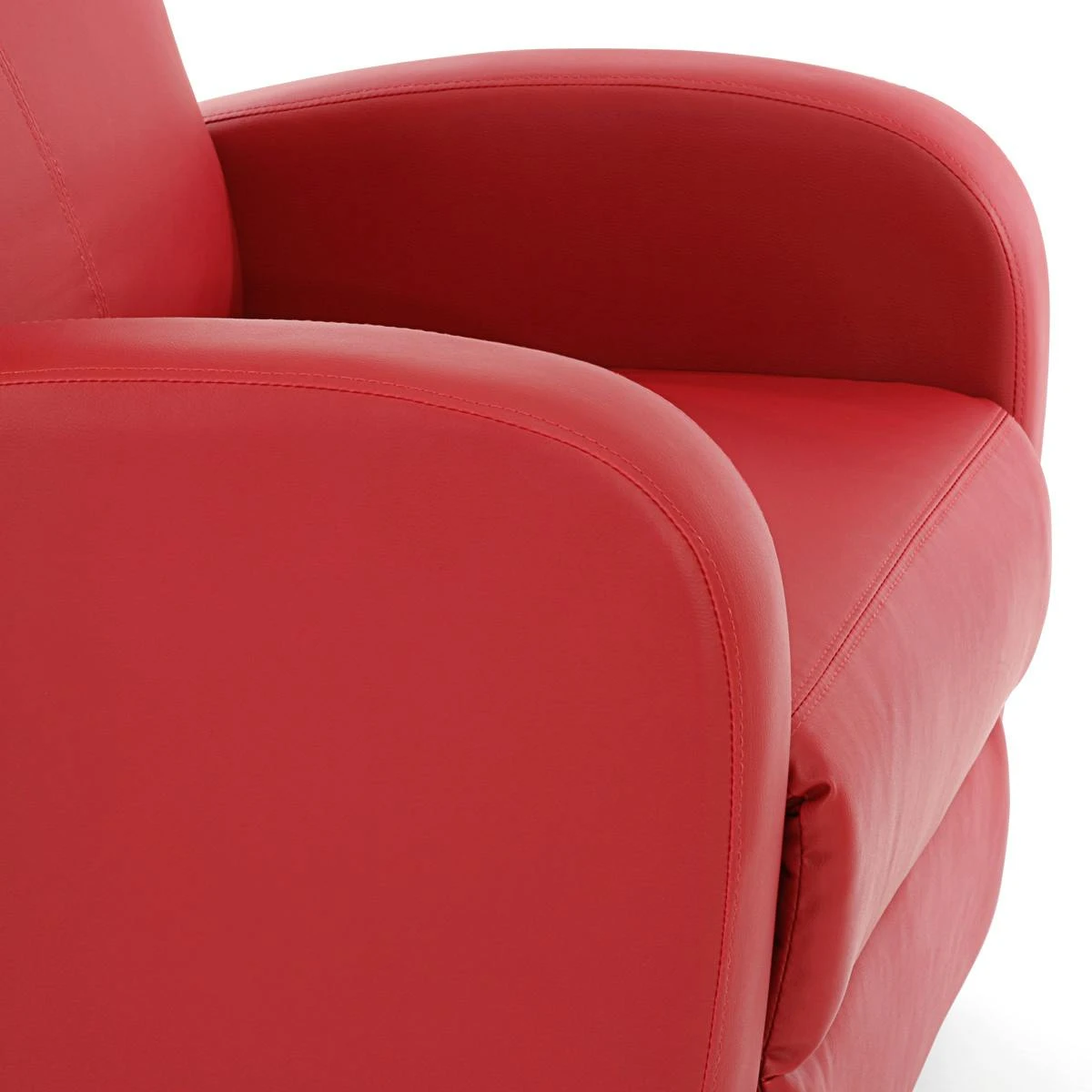 Fernsehsessel Relaxsessel Liege Sessel Denver, Kunstleder ~ Rot 9 Fernsehsessel Relaxsessel Liege Sessel Denver, Kunstleder ~ Rot – Bild 7