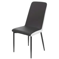 2er-Set Esszimmerstuhl HWC-F26, Stuhl Küchenstuhl, Kunstleder ~ Sitzfläche Schwarz -Wohnmöbel 4b2b6f88 2e77 4071 96aa 49429b844ca1