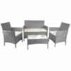 Poly-Rattan Garten-Garnitur HWC-D82, Sitzgruppe Lounge-Set ~ Grau Mit Kissen Creme -Wohnmöbel 4baf4b05 6603 4300 a6a7 5f5cb1b10373 6