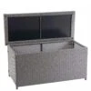 Poly-Rattan Kissenbox HWC-D88, Gartentruhe Auflagenbox Truhe ~ Basic Grau, 63x135x52cm 320l -Wohnmöbel 4d3a82f0 49bc 4102 a188 4e8678329ed9 2