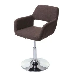 Esszimmerstuhl HWC-A50 III, Stuhl Küchenstuhl, Retro 50er Jahre, Kunstleder ~ Taupe-grau, Chromfuß -Wohnmöbel 4df91f8a 8cae 41c9 89a1 d0e254b2b2f3 6