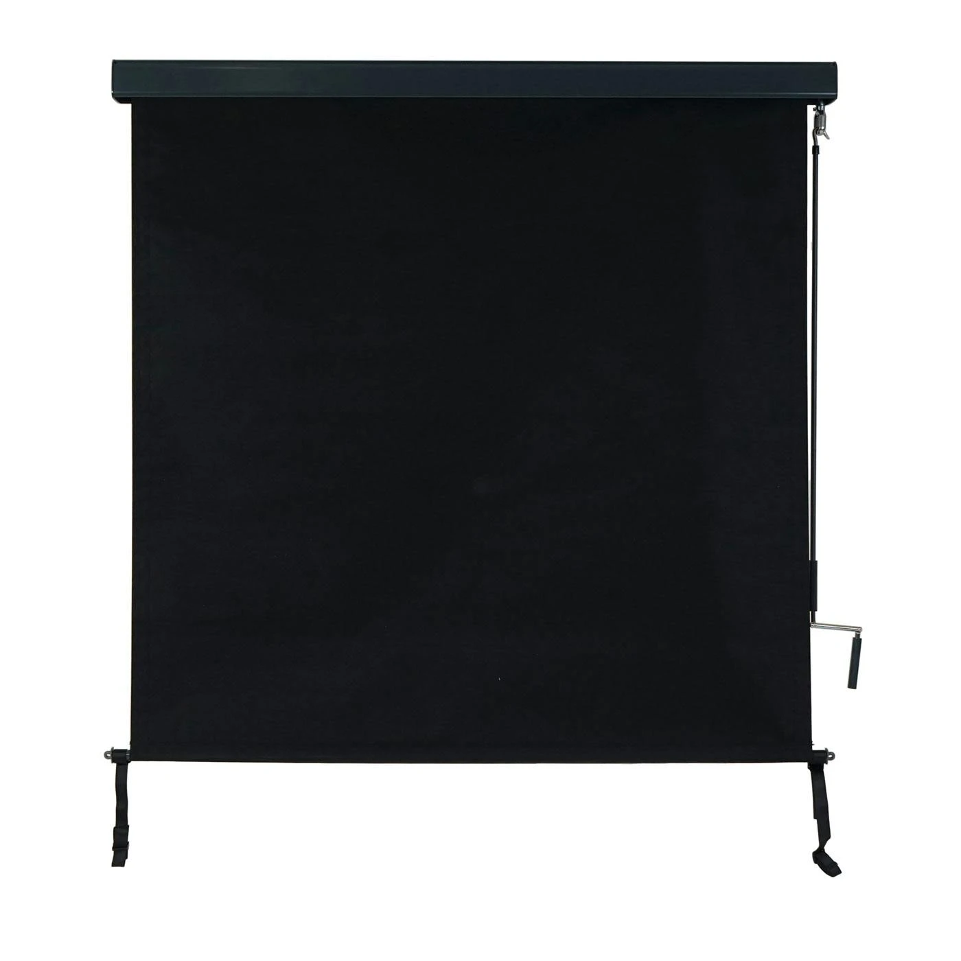 Vertikalmarkise HWC-F42, Senkrechtmarkise Sichtschutz Außenrollo Rollo, UV-Schutz 50 Stoff ~ 250x140cm, Schwarz 6 Vertikalmarkise HWC-F42, Senkrechtmarkise Sichtschutz Außenrollo Rollo, UV-Schutz 50 Stoff ~ 250x140cm, Schwarz – Bild 4