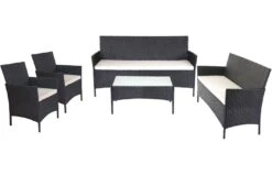 2-1-1 Poly-Rattan Garten-Garnitur Halden, Sitzgruppe Lounge-Set Sofa ~ Anthrazit, Kissen Grün 11 2-1-1 Poly-Rattan Garten-Garnitur Halden, Sitzgruppe Lounge-Set Sofa ~ Anthrazit, Kissen Grün -Wohnmöbel 4f19140b 8ba5 4b99 a6f8 2e56480dcc53