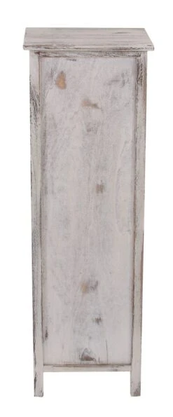 Kommode Schrank, 90x30x25cm, Shabby-Look, Vintage ~ Weiß -Wohnmöbel 4fcd2f92 fcd5 4991 8a93 0f1e17b25879