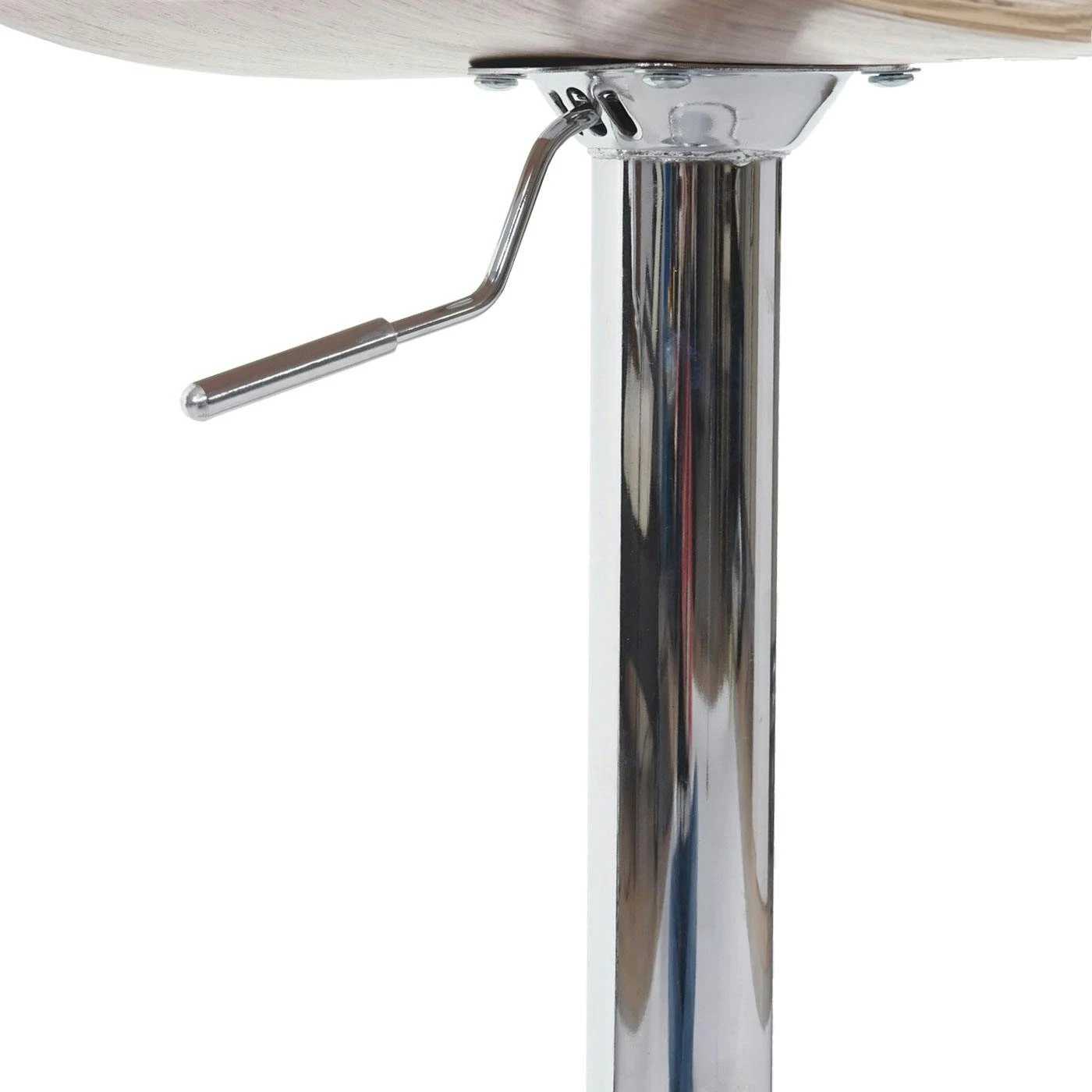 Barhocker HWC-A47, Barstuhl, Holz Bugholz Retro-Design ~ Grau, Kunstleder Creme 8 Barhocker HWC-A47, Barstuhl, Holz Bugholz Retro-Design ~ Grau, Kunstleder Creme – Bild 6