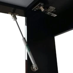 Spiegelschrank HWC-B19, Wandspiegel Badspiegel Badezimmer, Aufklappbar Hochglanz 48x79cm ~ Schwarz -Wohnmöbel 50dded88 61bd 463b bb4a 03ed8edb275c