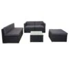 Poly-Rattan-Garnitur HWC-D24, Garten-/Lounge-Set Sofa ~ Anthrazit, Polster Dunkelgrau 1 Poly-Rattan-Garnitur HWC-D24, Garten-/Lounge-Set Sofa ~ Anthrazit, Polster Dunkelgrau -Wohnmöbel 5103b5b6 4d17 4807 a3f4 24d0fd54f742 1