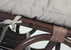 Schaukelstuhl HWC-C40, Schwingsessel Rattansessel, Braun ~ Auflage Creme -Wohnmöbel 5271cad7 85ec 4773 bb3c 9429d6ac7626