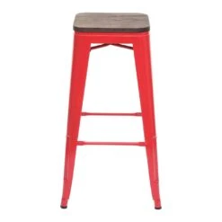 2er-Set Barhocker HWC-A73 Inkl. Holz-Sitzfläche, Barstuhl Tresenhocker, Metall Industriedesign Stapelbar ~ Rot 15 2er-Set Barhocker HWC-A73 Inkl. Holz-Sitzfläche, Barstuhl Tresenhocker, Metall Industriedesign Stapelbar ~ Rot -Wohnmöbel 533219d1 bb3a 497e 9b72 c5b4384b37df