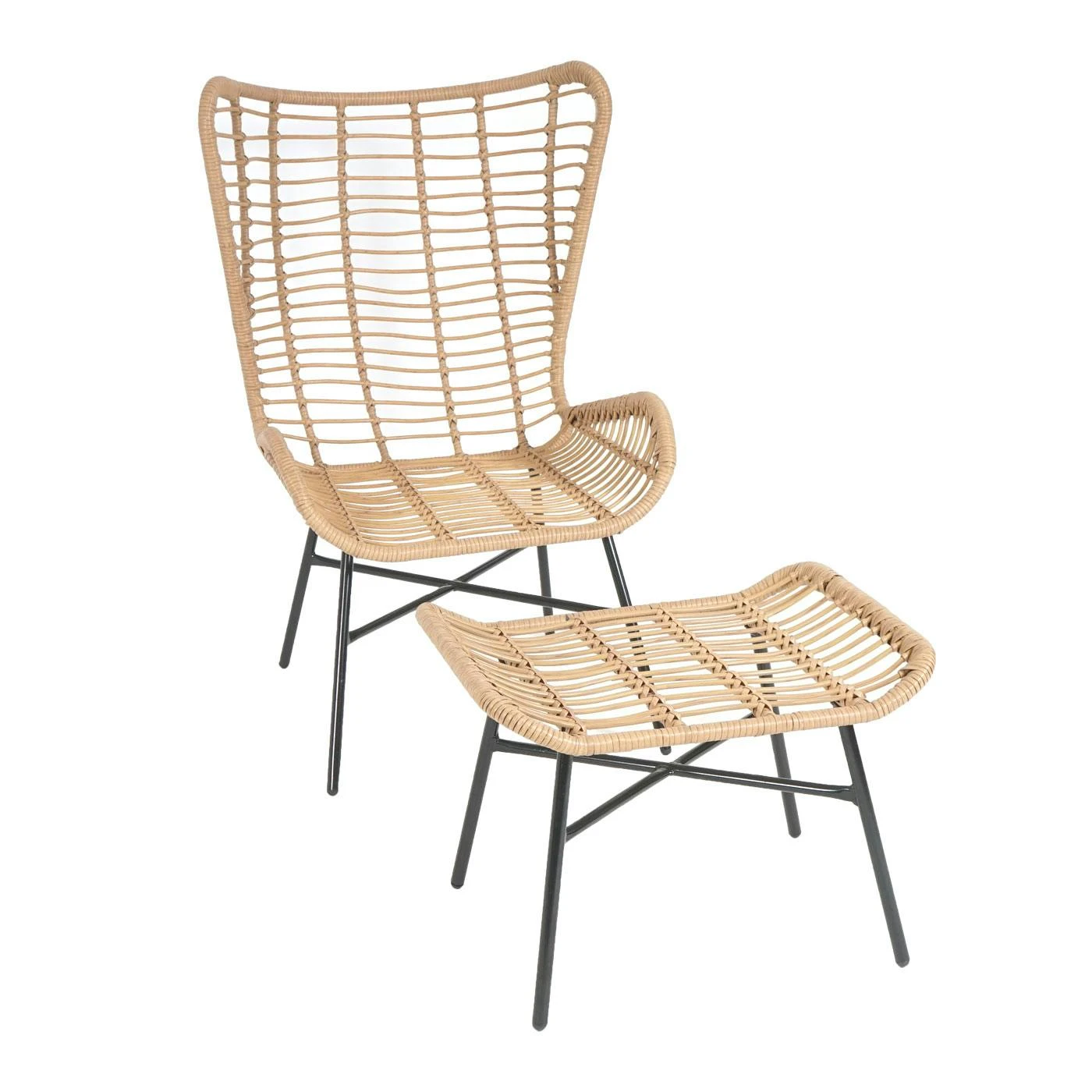 Poly-Rattan Set HWC-G17b, Balkon-Set Gartengarnitur Sitzgruppe Stuhl+Hocker Sessel, Seil ~ Naturfarben, Kissen Anthrazit 5 Poly-Rattan Set HWC-G17b, Balkon-Set Gartengarnitur Sitzgruppe Stuhl+Hocker Sessel, Seil ~ Naturfarben, Kissen Anthrazit – Bild 3
