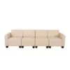 Modular 4-Sitzer Sofa Couch Lyon, Kunstleder ~ Creme 2 Modular 4-Sitzer Sofa Couch Lyon, Kunstleder ~ Creme -Wohnmöbel 54eb479f cd53 4ef8 a89b 3275de77ccb9 1