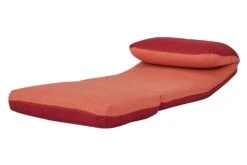 Schlafsessel HWC-E68, Schlafsofa Funktionssessel Klappsessel Relaxsessel, Stoff/Textil ~ Orange/dunkelrot -Wohnmöbel 5585ef7d ce00 4452 a37c 8f75386ce79c