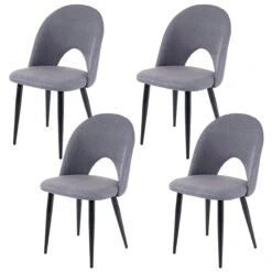 2er-Set Esszimmerstuhl HWC-D73, Stuhl Küchenstuhl, Stoff/Textil ~ Dunkelgrau -Wohnmöbel 59c8309b 29bb 406f bfca 8f353ecd3a76