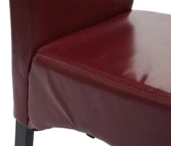 Esszimmerstuhl Latina, Küchenstuhl Stuhl, Leder ~ Rot, Dunkle Beine -Wohnmöbel 59d2285b 51c5 440b 8e98 ed46767de9b1 1