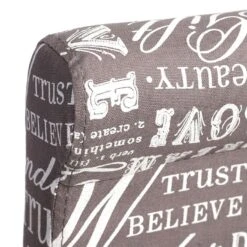 2er-Set Barhocker HWC-C33, Barstuhl Tresenhocker, Holz ~ Schriftzug, Grau, Helle Beine, Stoff/Textil -Wohnmöbel 5a8e2c44 38ee 4e5c 9675 1f8f672d27b9