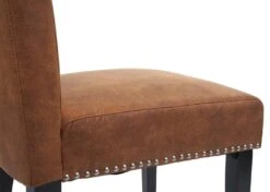 2er-Set Esszimmerstuhl Chesterfield II, Stuhl Küchenstuhl, Nieten ~ Wildlederimitat, Dunkle Beine -Wohnmöbel 5ad9e0d1 4238 46ee 9d5f 70c18d68c102