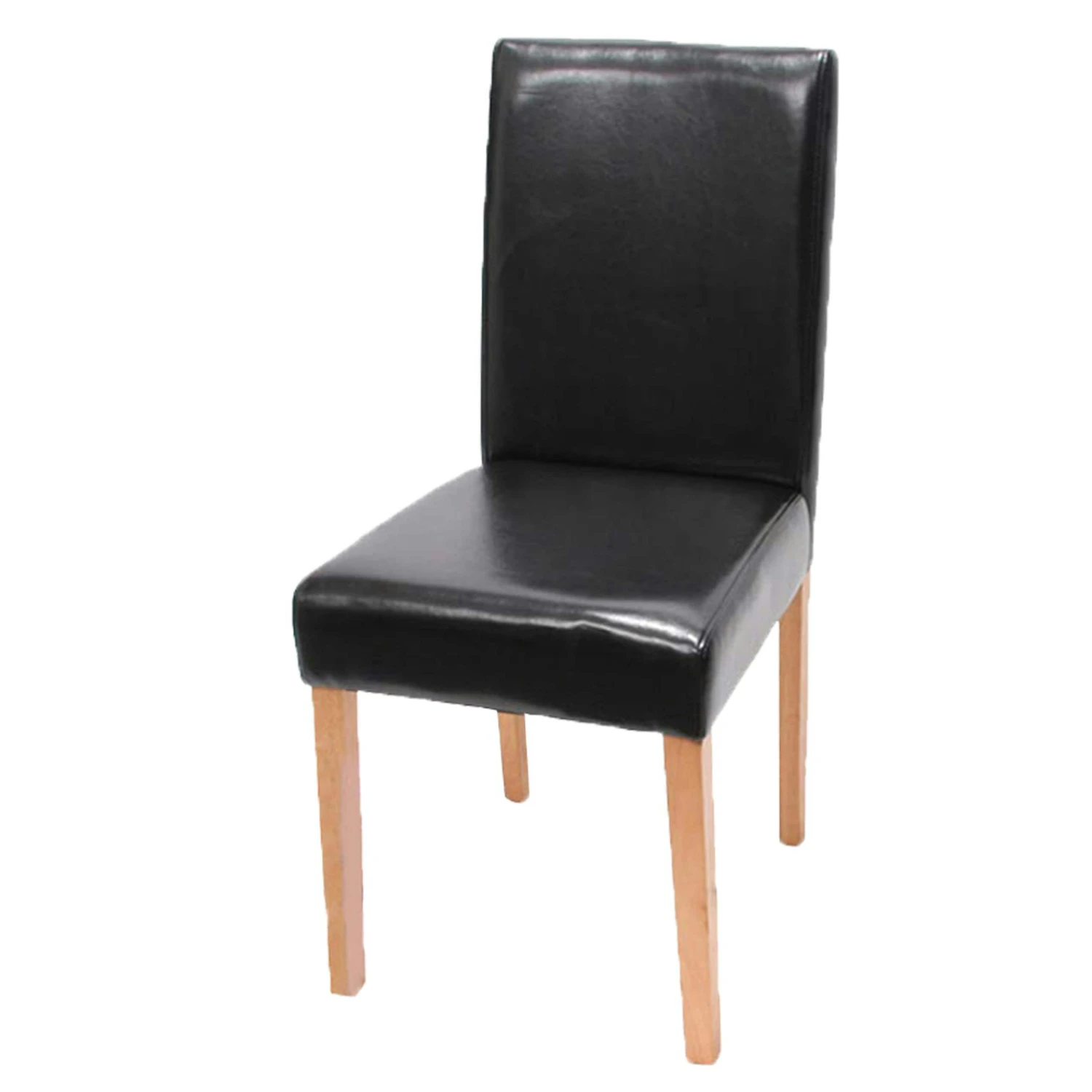 Esszimmerstuhl Littau, Küchenstuhl Stuhl, Kunstleder ~ Rot, Helle Beine 5 Esszimmerstuhl Littau, Küchenstuhl Stuhl, Kunstleder ~ Rot, Helle Beine – Bild 3