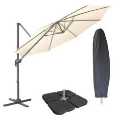 Sonnenschirmständer HWC-F79, Ampelschirmständer Marktschirmständer Für Bodenkreuz, Befüllbar 124kg -Wohnmöbel 5bf560eb 46b4 42ec aae1 399b3746ade4