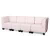 Modular 4-Sitzer Sofa Couch Lyon, Kunstleder ~ Creme, Hohe Armlehnen -Wohnmöbel 5e257f2f bdda 4ae8 b019 d94aae5ac939 1