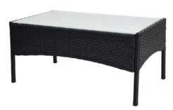 2-1-1 Poly-Rattan Garten-Garnitur Halden, Sitzgruppe Lounge-Set Sofa ~ Anthrazit, Kissen Anthrazit -Wohnmöbel 628fb593 1b2a 4a6c 8b09 7ddddd87f856