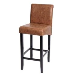 2er-Set Barhocker HWC-C33, Barstuhl Tresenhocker, Holz ~ Wildlederimitat, Helle Beine, Stoff/Textil -Wohnmöbel 62d43e7d 2d70 4650 94cb b6db60400b91