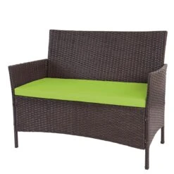 Poly-Rattan Gartenbank Halden, Sitzbank Bank ~ Anthrazit, Kissen Anthrazit -Wohnmöbel 64626458 753c 45ea 8674 8c075cf93dc8