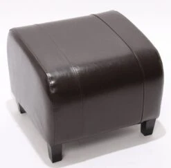 Hocker Sitzwürfel Sitzhocker Emmen, Leder + Kunstleder, 37x45x47 Cm ~ Braun -Wohnmöbel 64a84c1b f8d1 4f29 a8ad bd55014f9465