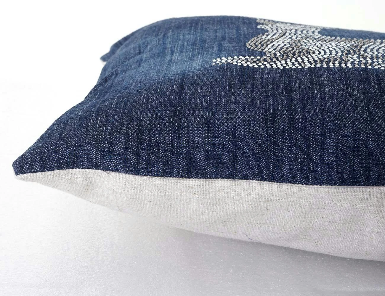 Deko-Kissen Hirsch, Sofakissen Zierkissen Mit Füllung, Blau Glitzersteine 45x45cm 7 Deko-Kissen Hirsch, Sofakissen Zierkissen Mit Füllung, Blau Glitzersteine 45x45cm – Bild 5