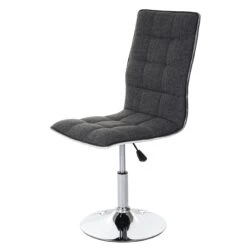 Esszimmerstuhl HWC-C41, Stuhl Küchenstuhl, Höhenverstellbar Drehbar, Stoff/Textil ~ Grau -Wohnmöbel 66e8bd59 e49b 4d0d 9003 64bc41f02b1a 3