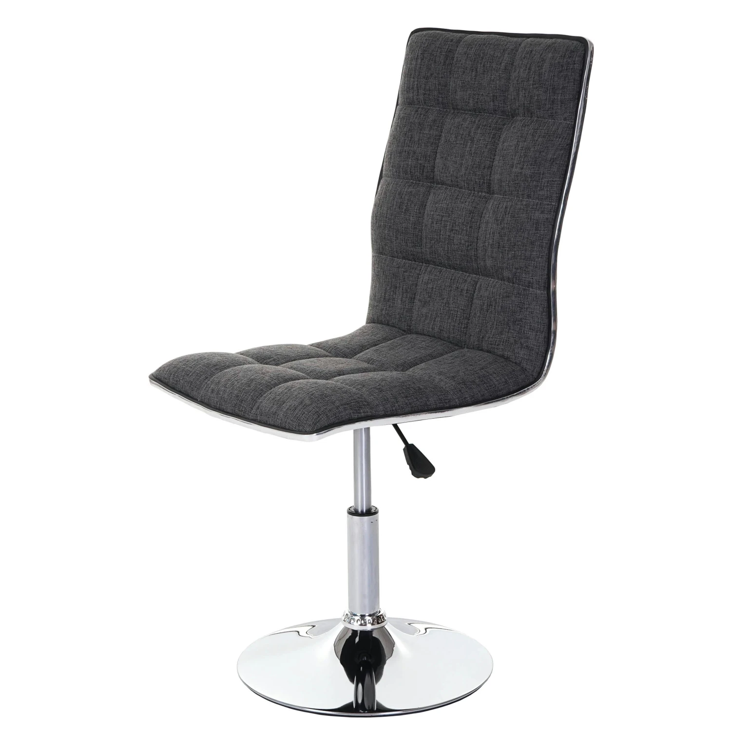 2er-Set Esszimmerstuhl HWC-C41, Stuhl Küchenstuhl, Höhenverstellbar Drehbar, Stoff/Textil ~ Creme-grau 5 2er-Set Esszimmerstuhl HWC-C41, Stuhl Küchenstuhl, Höhenverstellbar Drehbar, Stoff/Textil ~ Creme-grau – Bild 3