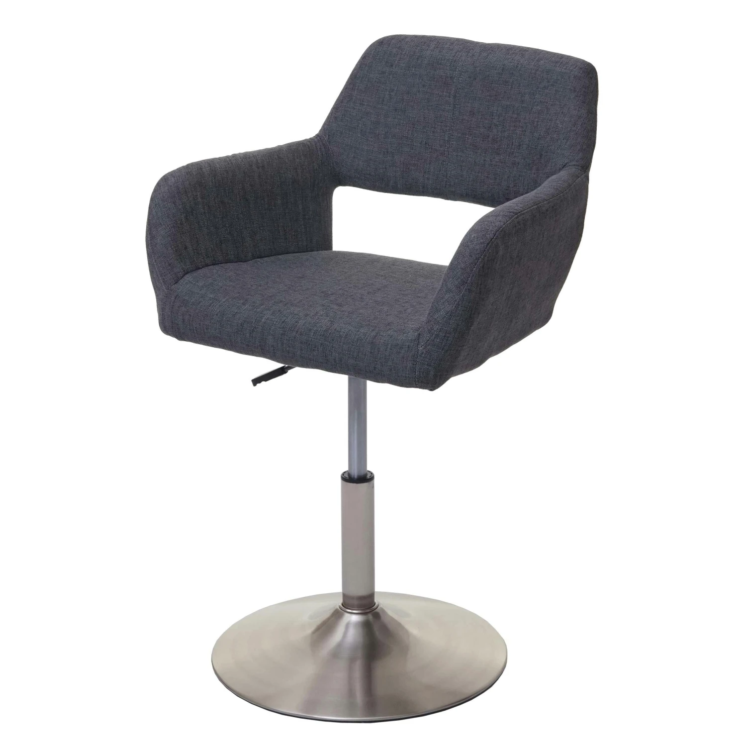 Esszimmerstuhl HWC-A50 III, Stuhl Küchenstuhl, Retro 50er Jahre, Stoff/Textil ~ Hellgrün, Fuß Gebürstet 4 Esszimmerstuhl HWC-A50 III, Stuhl Küchenstuhl, Retro 50er Jahre, Stoff/Textil ~ Hellgrün, Fuß Gebürstet – Bild 2