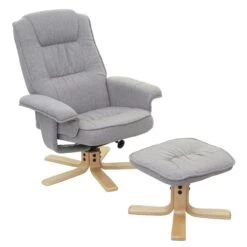 Relaxsessel M56, Fernsehsessel TV-Sessel Mit Hocker, Stoff/Textil ~ Wildlederimitat -Wohnmöbel 6a16f91d f7ef 4a0e 8b0b 0398f3a3f698 1