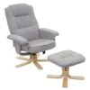 Relaxsessel M56, Fernsehsessel TV-Sessel Mit Hocker, Stoff/Textil ~ Hellgrau -Wohnmöbel 6a16f91d f7ef 4a0e 8b0b 0398f3a3f698 4
