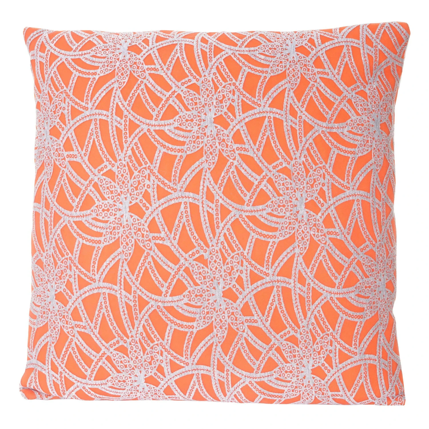 Deko-Kissen Barock, Sofakissen Zierkissen Mit Füllung, Orange 45x45cm 3 Deko-Kissen Barock, Sofakissen Zierkissen Mit Füllung, Orange 45x45cm