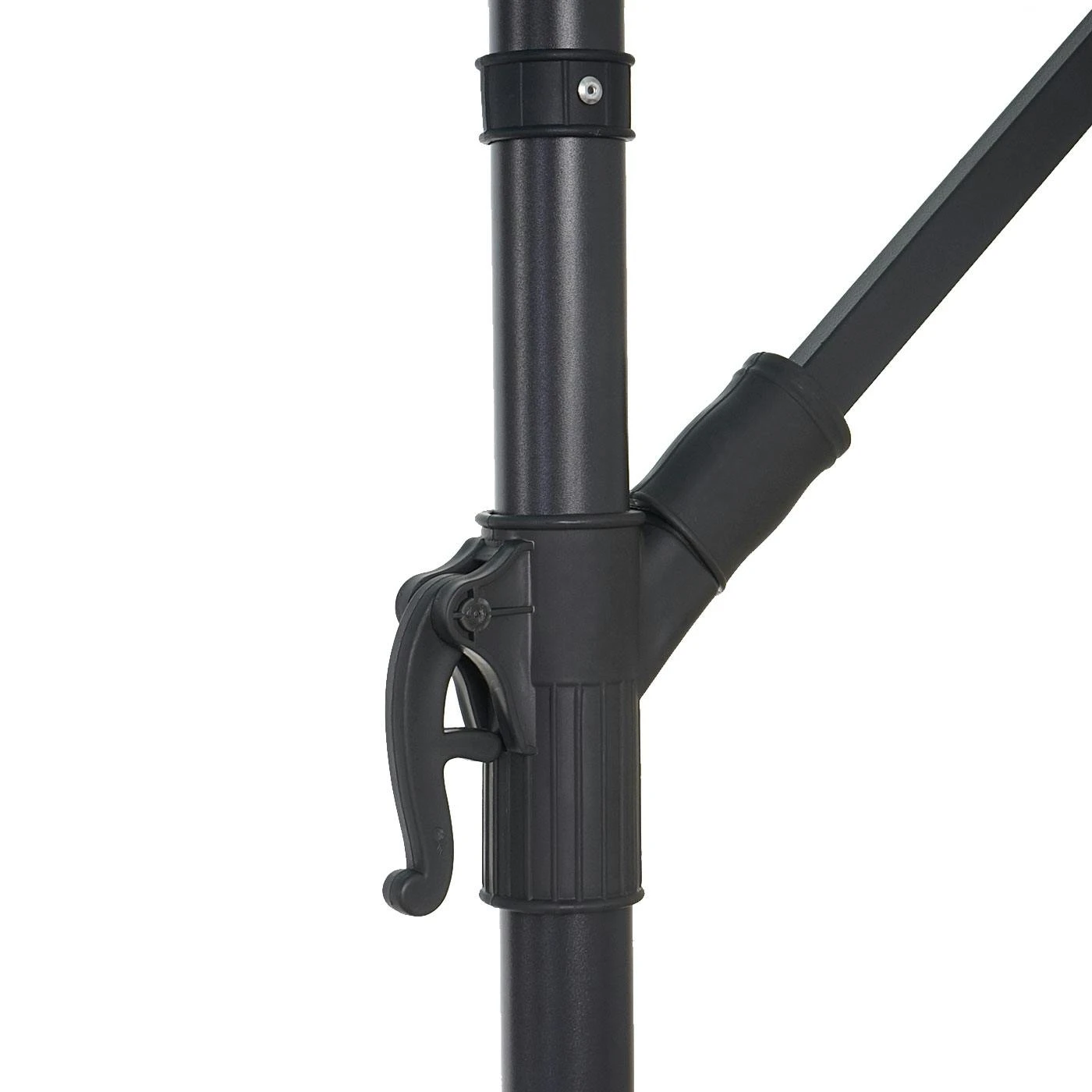 Ampelschirm Acerra, Sonnenschirm Sonnenschutz, Ø 3m Neigbar, Polyester/Stahl 11kg ~ Grün-lemon Mit Ständer 8 Ampelschirm Acerra, Sonnenschirm Sonnenschutz, Ø 3m Neigbar, Polyester/Stahl 11kg ~ Grün-lemon Mit Ständer – Bild 6