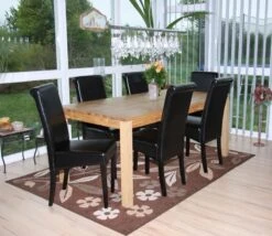 2er-Set Esszimmerstuhl Stuhl Küchenstuhl Novara II, Leder ~ Schwarz, Dunkle Beine -Wohnmöbel 70bd57de aef1 4e87 a3d5 630b14e2f372