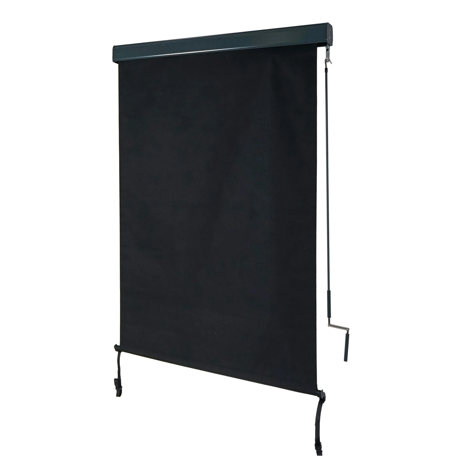 Vertikalmarkise HWC-F42, Senkrechtmarkise Sichtschutz Außenrollo Rollo, UV-Schutz 50 Stoff ~ 250x100cm, Schwarz 3 Vertikalmarkise HWC-F42, Senkrechtmarkise Sichtschutz Außenrollo Rollo, UV-Schutz 50 Stoff ~ 250x100cm, Schwarz