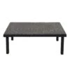 Poly-Rattan Couchtisch HWC-G16, Gartentisch Balkontisch Loungetisch, Gastronomie 80x50cm ~ Schwarz
