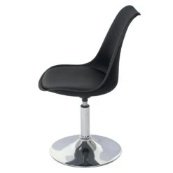 6er-Set Drehstuhl Malmö T501, Stuhl Küchenstuhl, Höhenverstellbar, Kunstleder ~ Schwarz, Chromfuß -Wohnmöbel 7255caa6 4720 4eea 9c4c d80bf8e18922