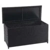 Poly-Rattan Kissenbox HWC-D88, Gartentruhe Auflagenbox Truhe ~ Basic Schwarz, 63x135x52cm 320l -Wohnmöbel 73ab3cee b983 4a64 b42c 30ff19a38202 4