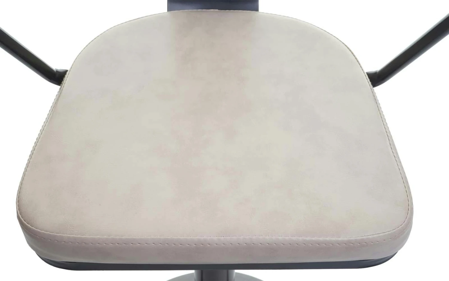 2er-Set Barhocker HWC-H10b, Höhenverstellbar, Armlehne, Tresenhocker Barstuhl Industrial Drehbar ~ Vintage Schwarz-creme 8 2er-Set Barhocker HWC-H10b, Höhenverstellbar, Armlehne, Tresenhocker Barstuhl Industrial Drehbar ~ Vintage Schwarz-creme – Bild 6