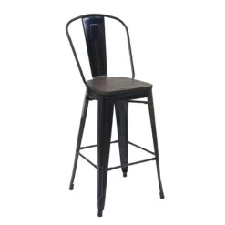 4er-Set Barhocker HWC-A73 Inkl. Holz-Sitzfläche, Barstuhl Tresenhocker Mit Lehne, Metall Industriedesign ~ Schwarz 13 4er-Set Barhocker HWC-A73 Inkl. Holz-Sitzfläche, Barstuhl Tresenhocker Mit Lehne, Metall Industriedesign ~ Schwarz -Wohnmöbel 772fbddd 5f35 47f6 a87b 84598f40ec3a 1