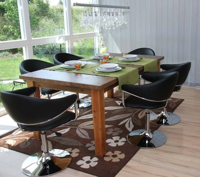 Barhocker HWC-L51, Barstuhl Tresenhocker Lounge Stuhl, Kunstleder ~ Schwarz 9 Barhocker HWC-L51, Barstuhl Tresenhocker Lounge Stuhl, Kunstleder ~ Schwarz – Bild 7