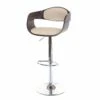 Barhocker HWC-A47, Barstuhl, Holz Bugholz Retro-Design ~ Grau, Kunstleder Creme -Wohnmöbel 7f4064eb 919d 4cfe 9413 01ce66ab812b 3