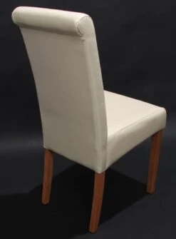 2er-Set Esszimmerstuhl Stuhl Küchenstuhl Novara II, Leder ~ Creme, Helle Beine -Wohnmöbel 80810eb4 cbb6 4fb4 9f71 1407ff7eb117
